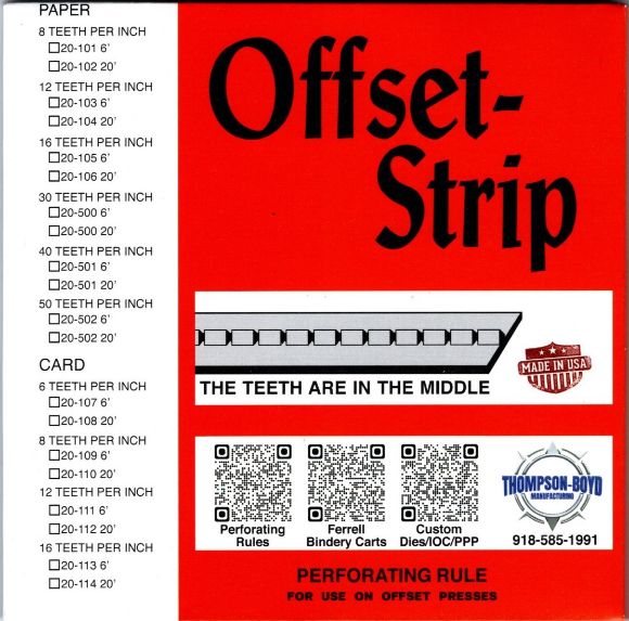 Offset Strip Center Rule OC16P20